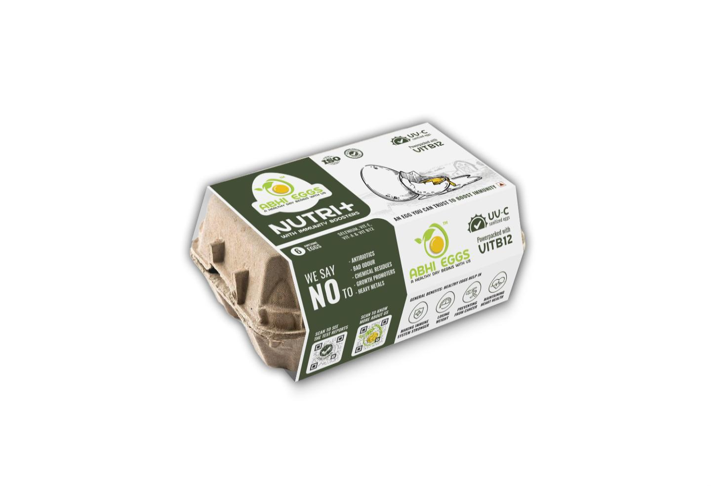 ABHI EGGS PACK OF 6 NUTRI +
